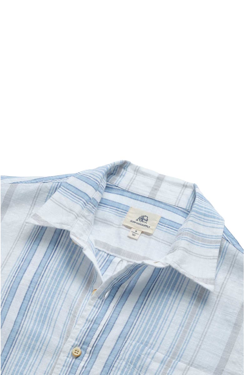Surfside Supply Co. Joey Stripe Shirt, Alternate, color, White Combo