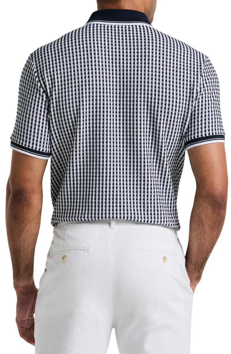 Original Penguin Jacquard Check Polo, Alternate, color, Dark Sapphire