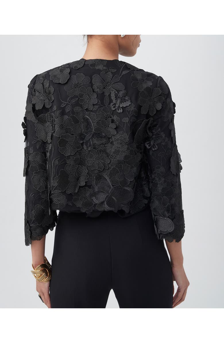 Trina Turk Dalina Jacket, Alternate, color, Black