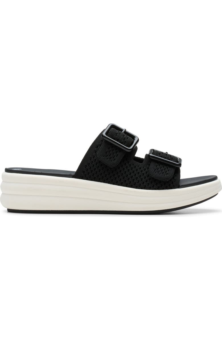 Clarks<sup>®</sup> Drift Faye Wedge Slide Sandal, Alternate, color, Black