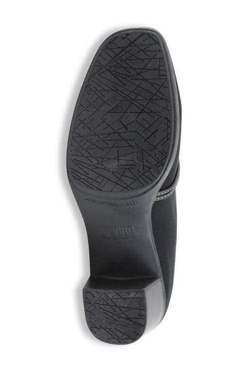 Munro Cindi Womens Stacked Slip On Pumps In Black