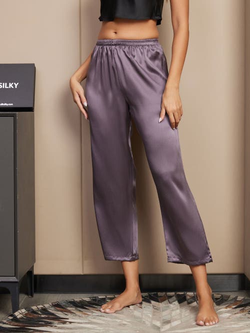 Silksilky Sleep Pants In Purplegray