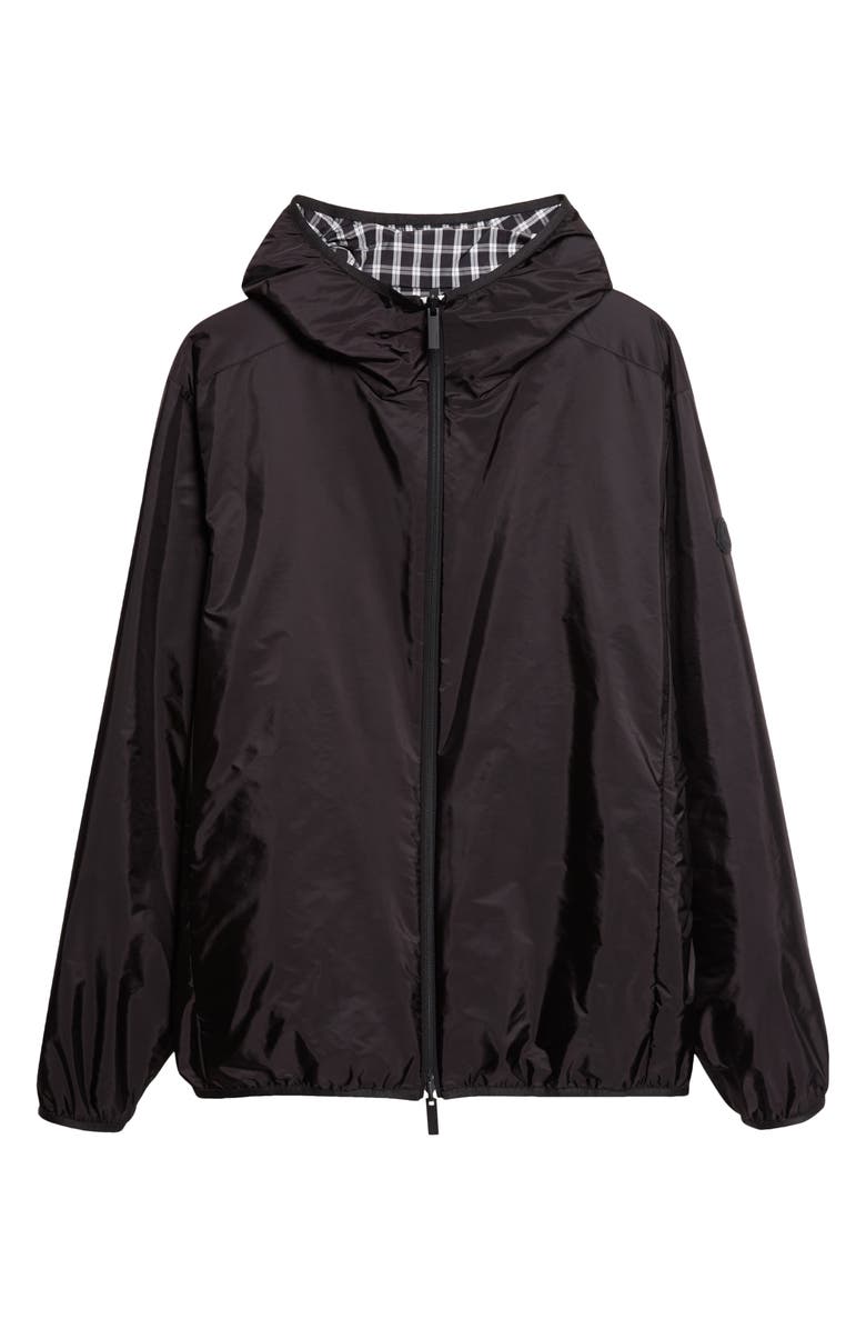 Moncler Vandelli Hooded Reversible Jacket, Main, color, Black