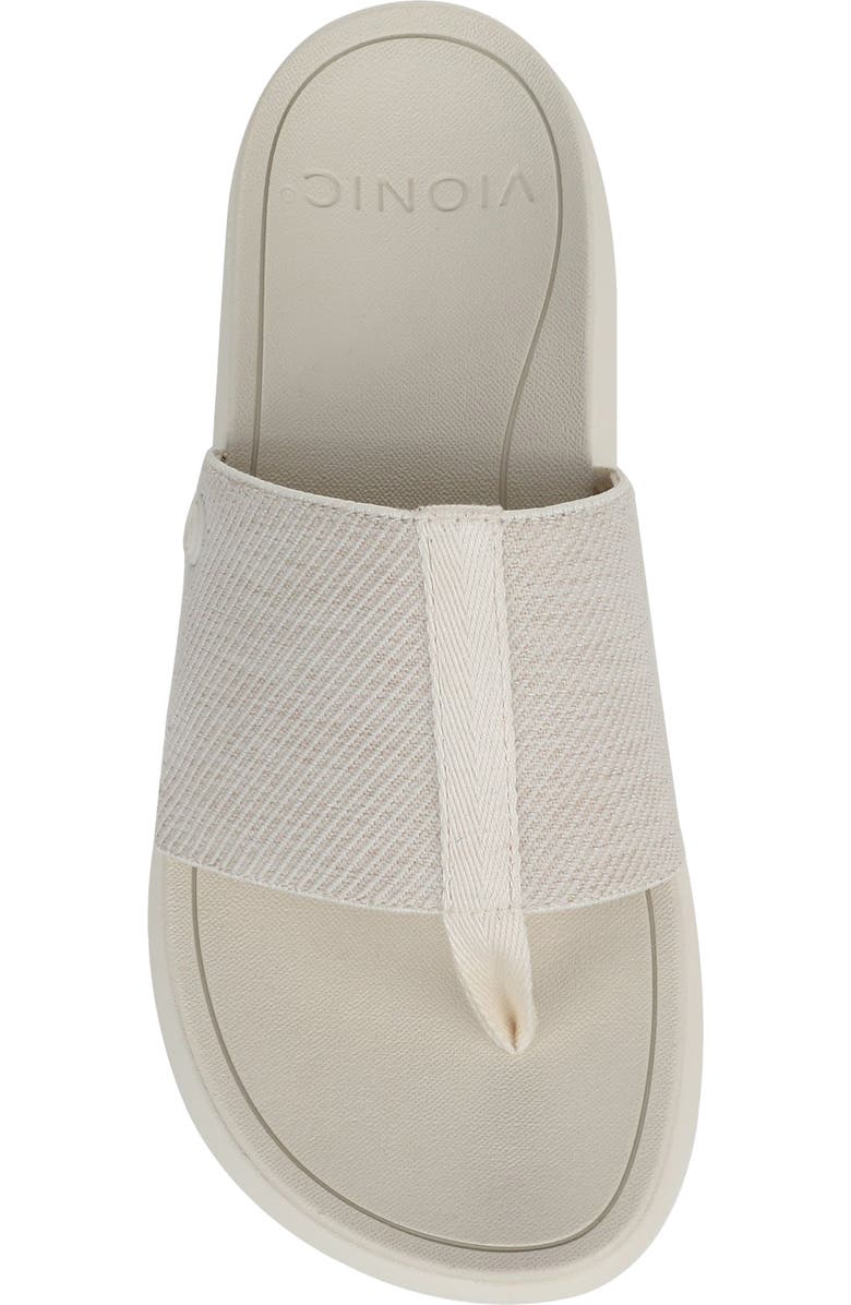 Vionic Aqua Flip Flop, Alternate, color, Ivory