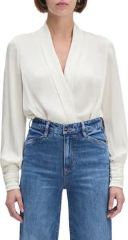 Favorite Daughter The Better Off Satin Bodysuit