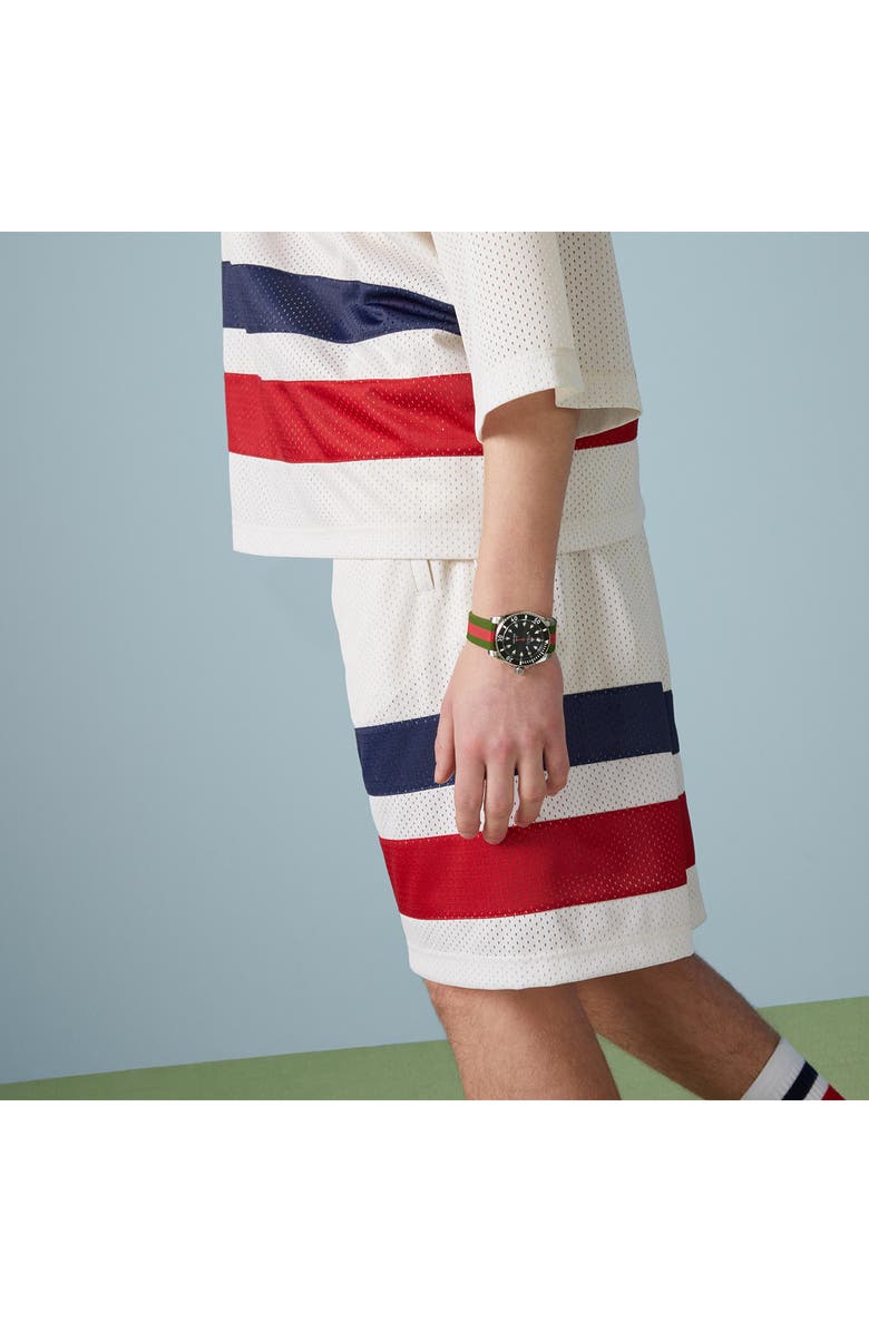 Gucci Dive Rubber Strap Watch, 40mm, Alternate, color,