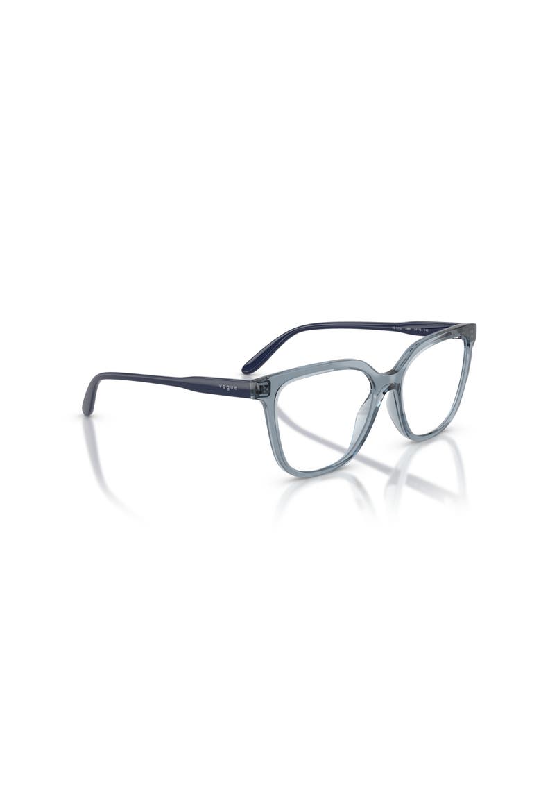 50mm Square optical glasses, Alternate, color, Blue