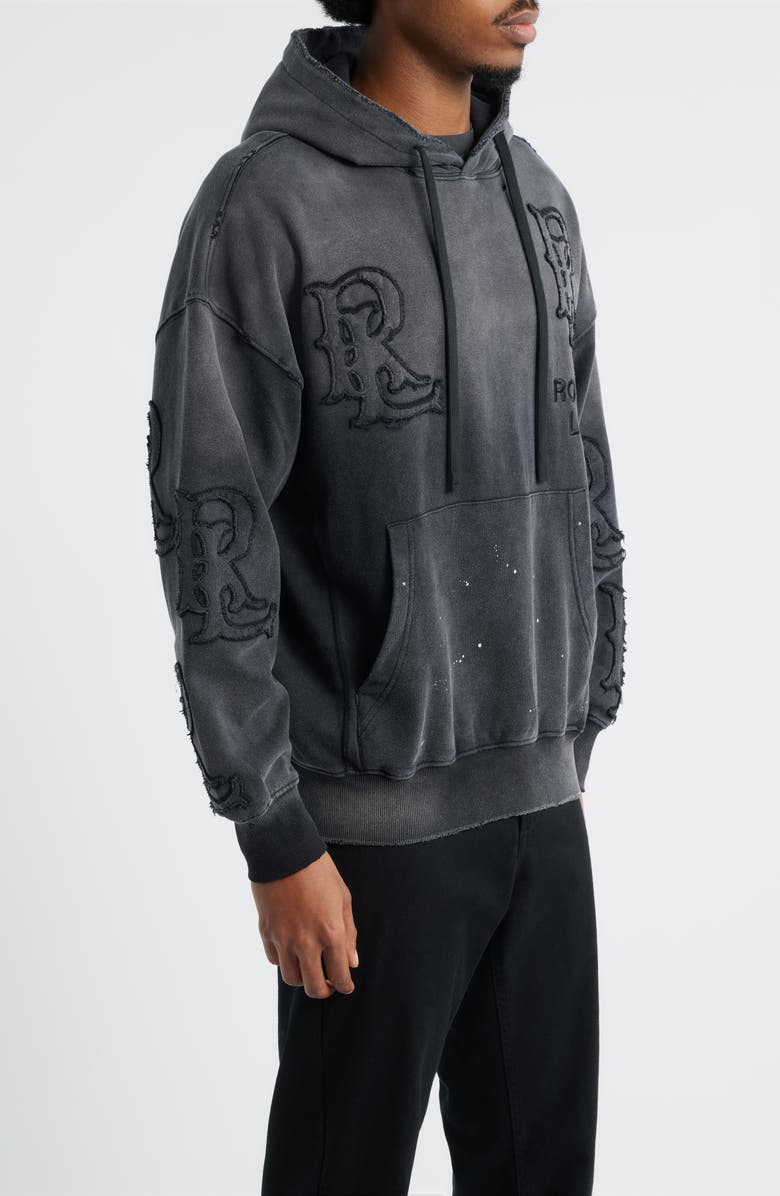 Rolling Loud Appliqué Hoodie, Alternate, color, Washed Black