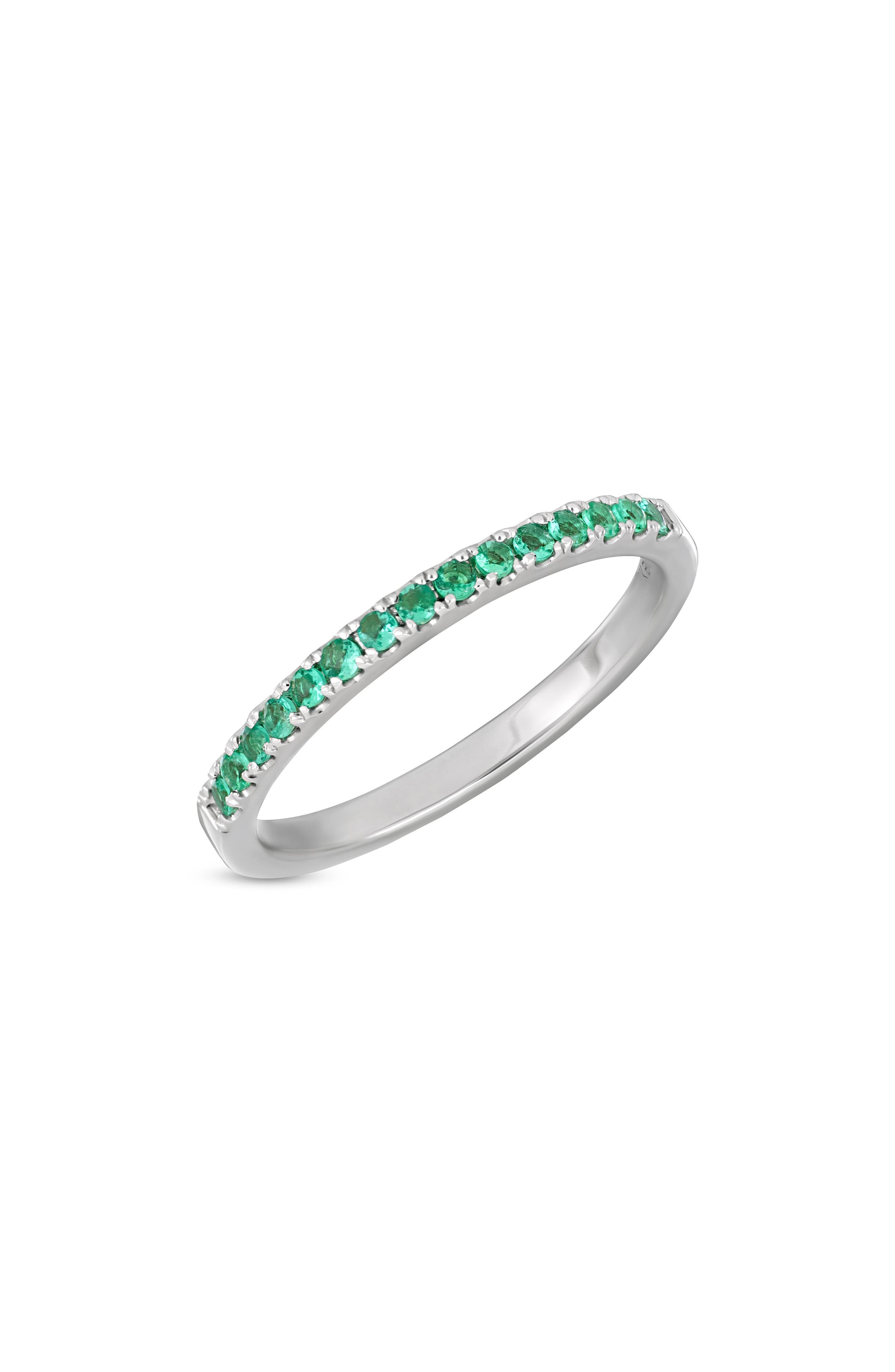 Bony Levy El Mar Emerald Stacking Ring