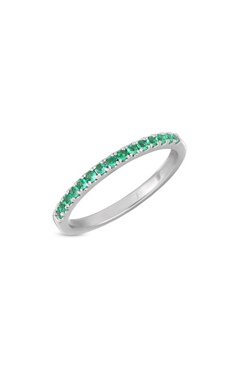 El Mar Emerald Stacking Ring