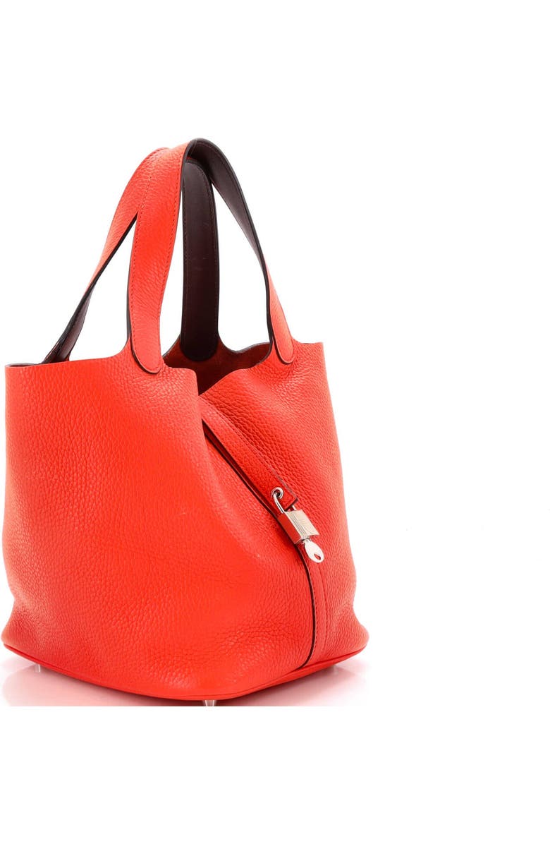 Pre-Owned Hermes Eclat Picotin Lock Bag Clemence MM, Alternate, color, Orange Poppy