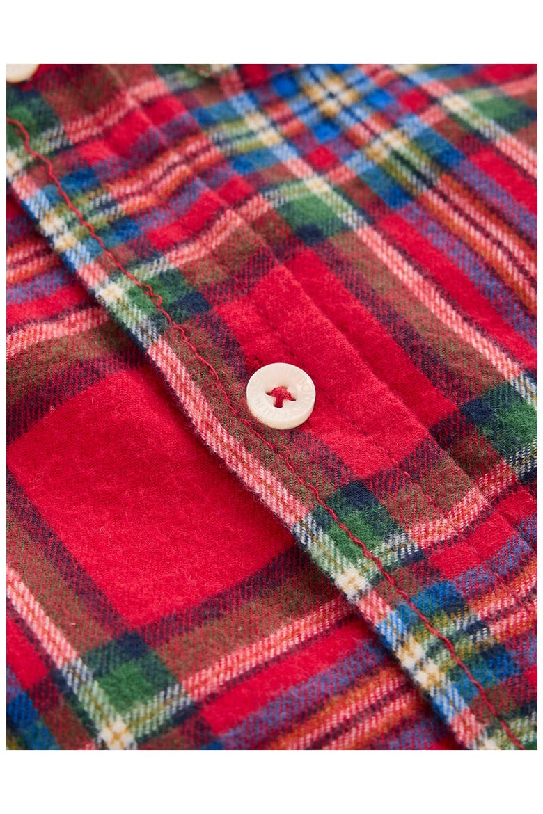 Kids' Check Cotton Shirt, Alternate, color, RED CHECK