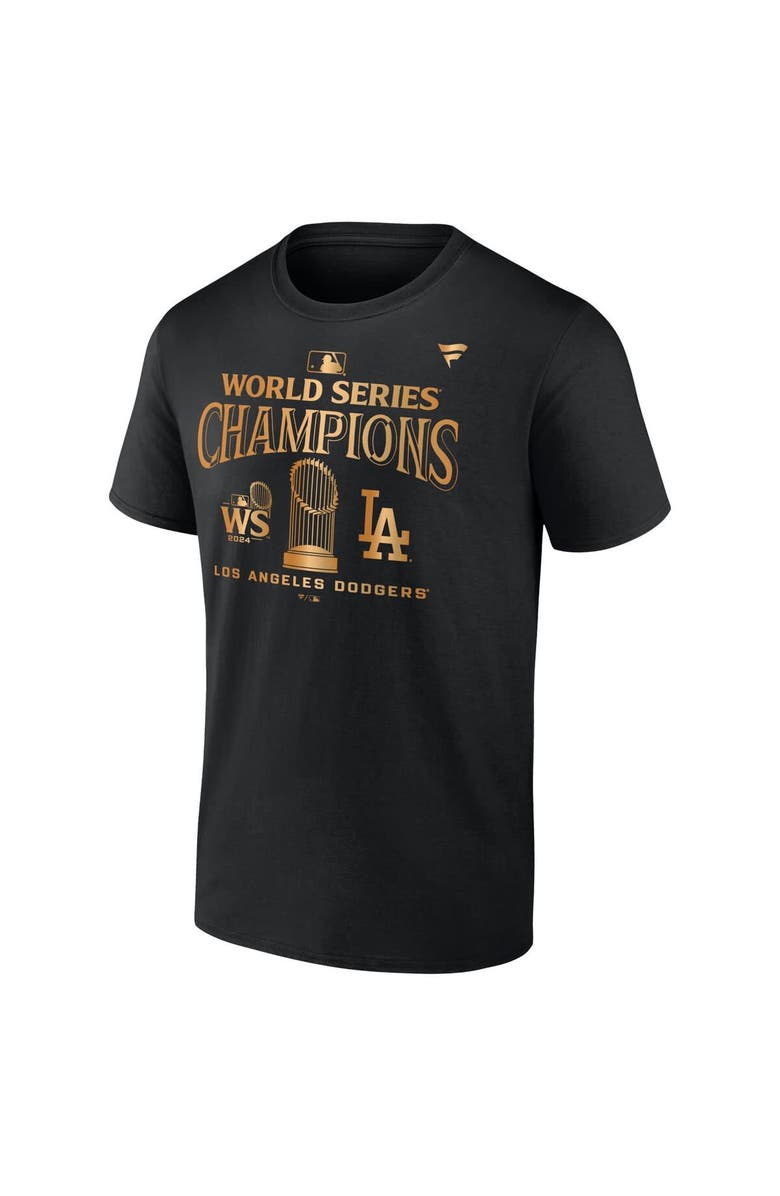 FANATICS Men's Fanatics Black Los Angeles Dodgers 2024 World Series Champions Big & Tall Parade T-Shirt, Alternate, color,