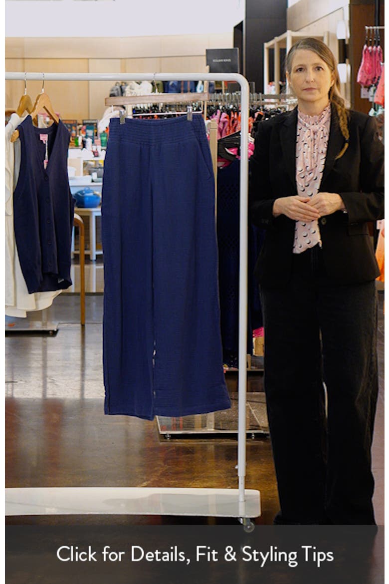 Isla Double Cloth Wide Leg Pants video
