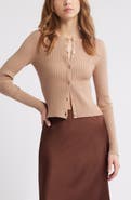 Open Edit Rib Cardigan