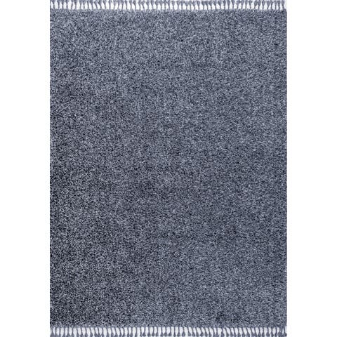 Mercer Shag Plush Tassel Area Rug