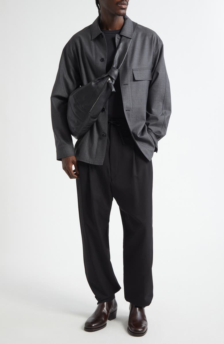 Lemaire Light Tailored Wool Overshirt, Alternate, color,