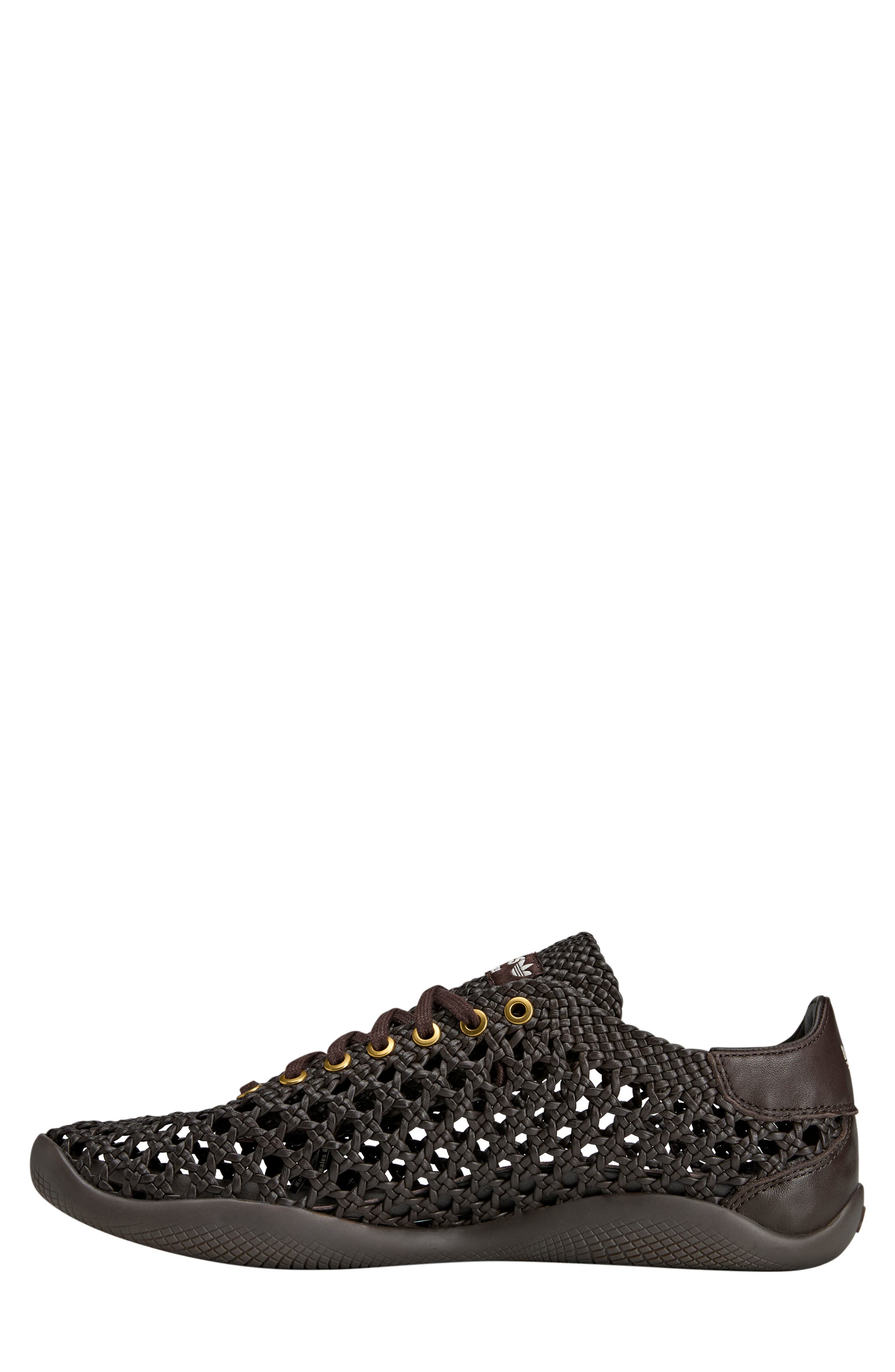 WB Karintha Basketry Sneaker, Alternate, color, DARK BROWN