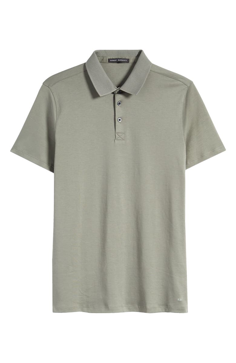 Robert Barakett Men's Georgia Pima Cotton Polo, Alternate, color, Mulled Basil