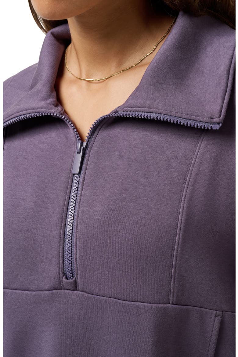 Skyloft Half Zip Top, Alternate, color, GRAYSTONE