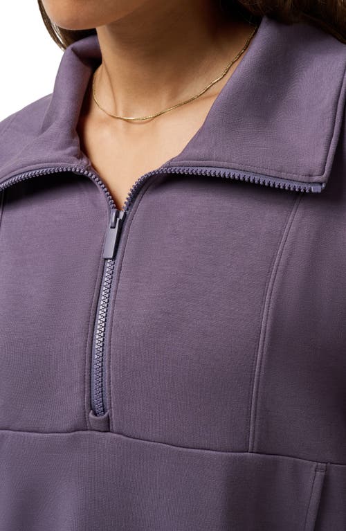 Travismathew Skyloft Half Zip Top In Purple