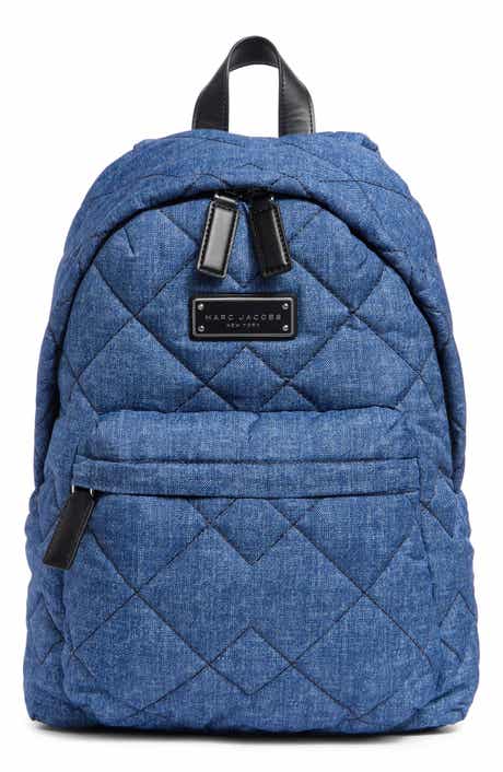 Marc Jacobs Quilted Denim Effect Nylon Backpack