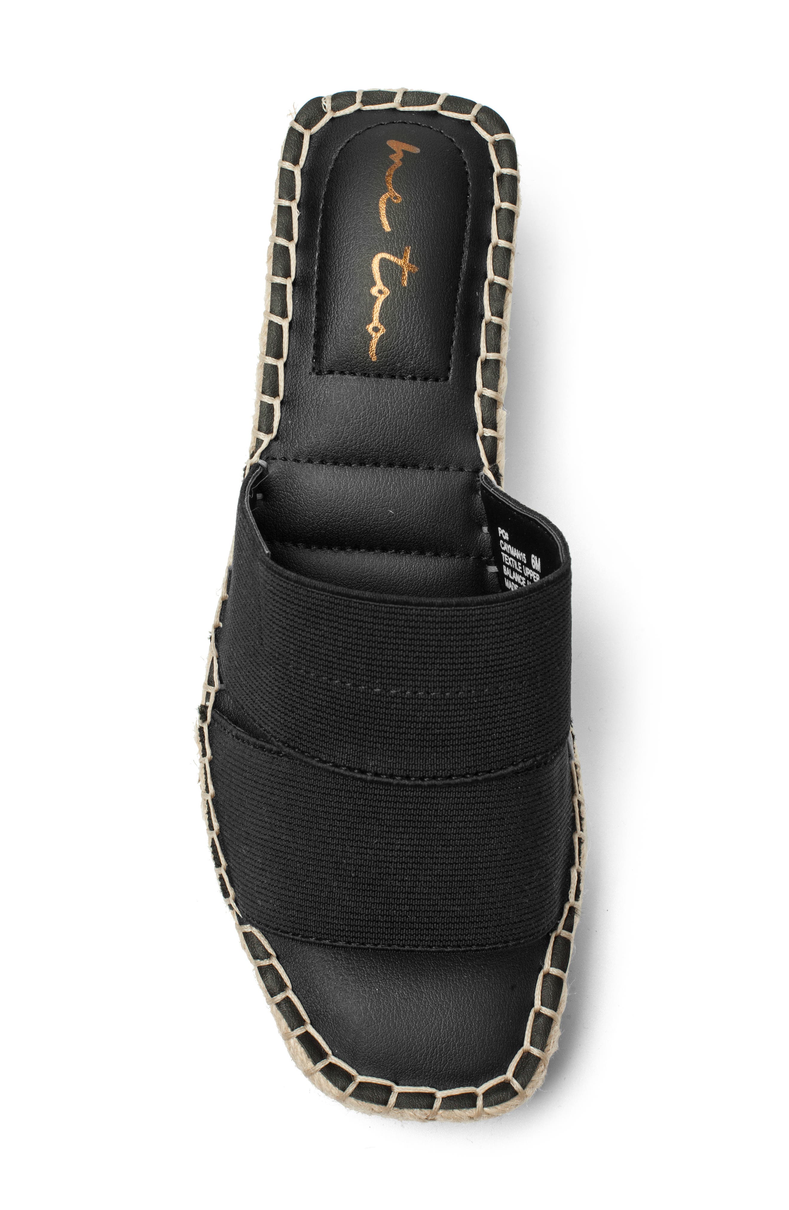 Me Too Caymen Espadrille Platform Wedge Slide Sandal, Alternate, color, 