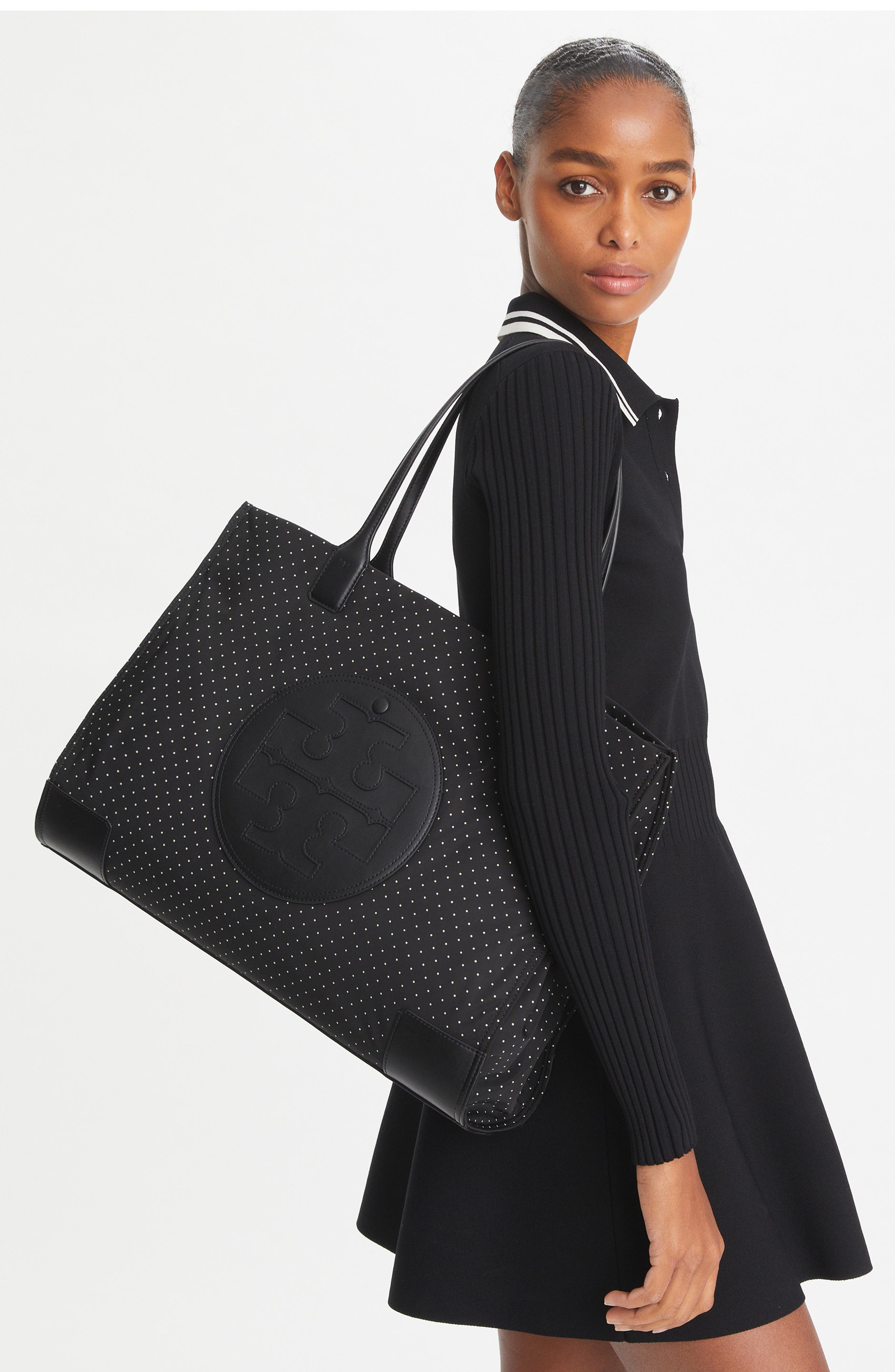 Ella Print Tote, Alternate, color, POLKA DOT