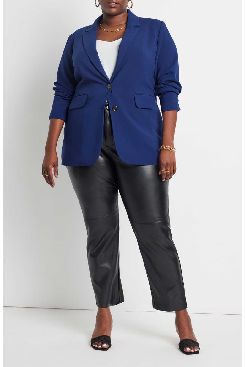 The 365 Semi Stretch Two Button Blazer, Alternate, color, OCEAN CAVERN