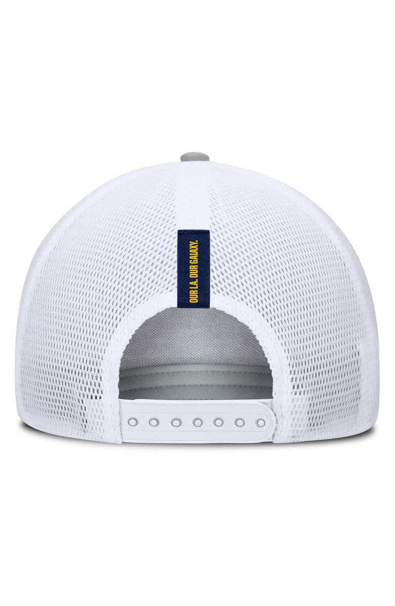 FANATICS Men's Fanatics Heather Gray LA Galaxy Low Block Trucker Adjustable Hat, Alternate, color, 