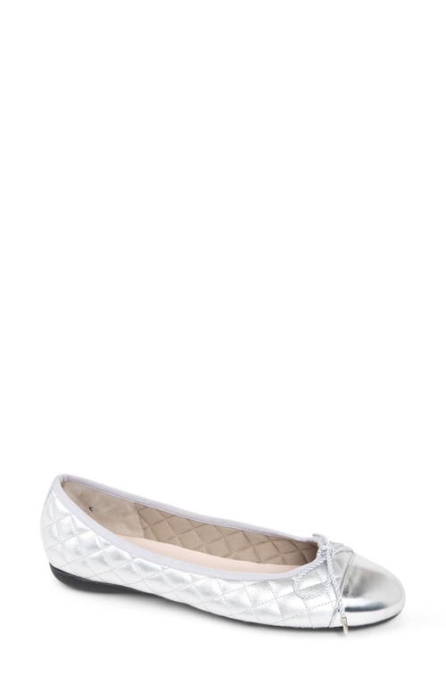 Paul Mayer Cap Toe Quilted Ballet Flat