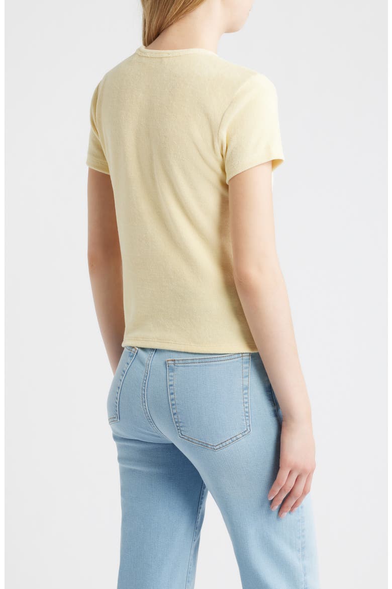 The Terry Baby Tee, Alternate, color, LEMON