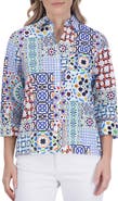 Foxcroft Kelly Print Button-Up Shirt