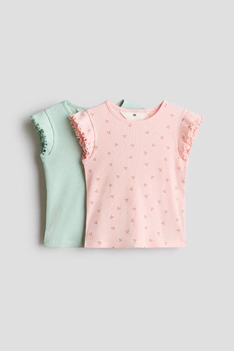 2-pack Ribbed Cotton Tops
