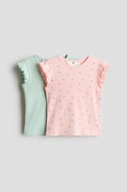 H&M 2-pack Ribbed Cotton Tops
