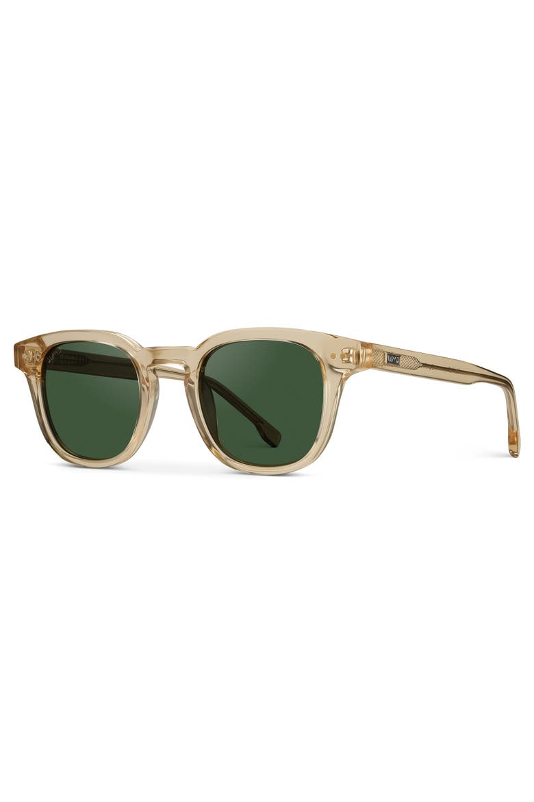 Clark - 46mm Square Polarized Sunglasses, Alternate, color, Crystal Champagne