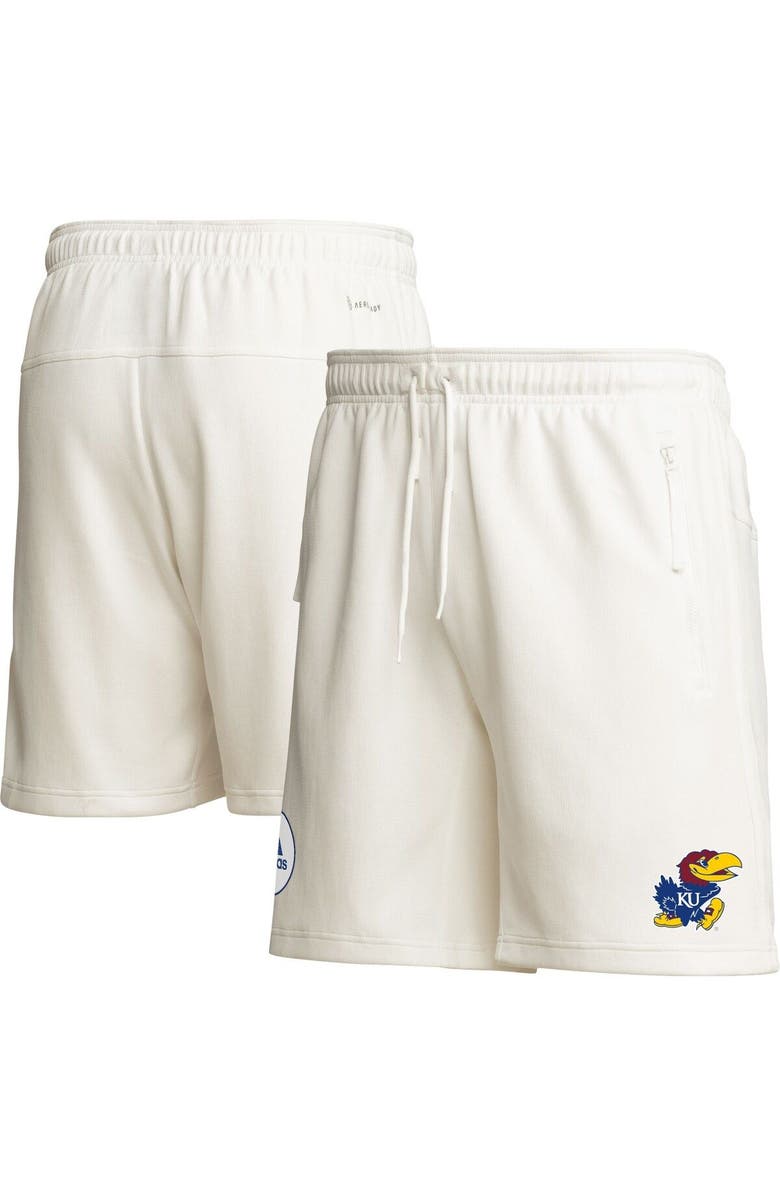 adidas Men's adidas Cream Kansas Jayhawks Zero Dye AEROREADY Shorts, Main, color, 