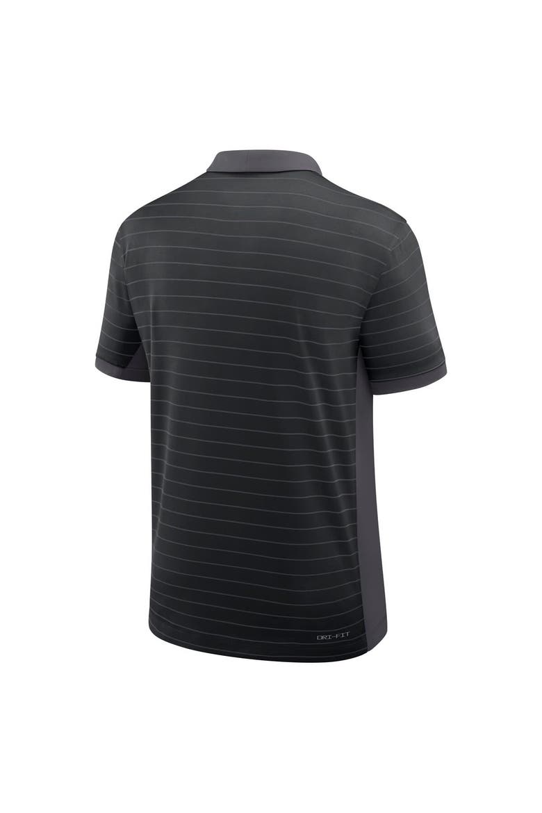 Men's Nike Black Michigan State Spartans 2025 Early Season Coaches Sideline Victory Stripe Performance Polo, Alternate, color, Black