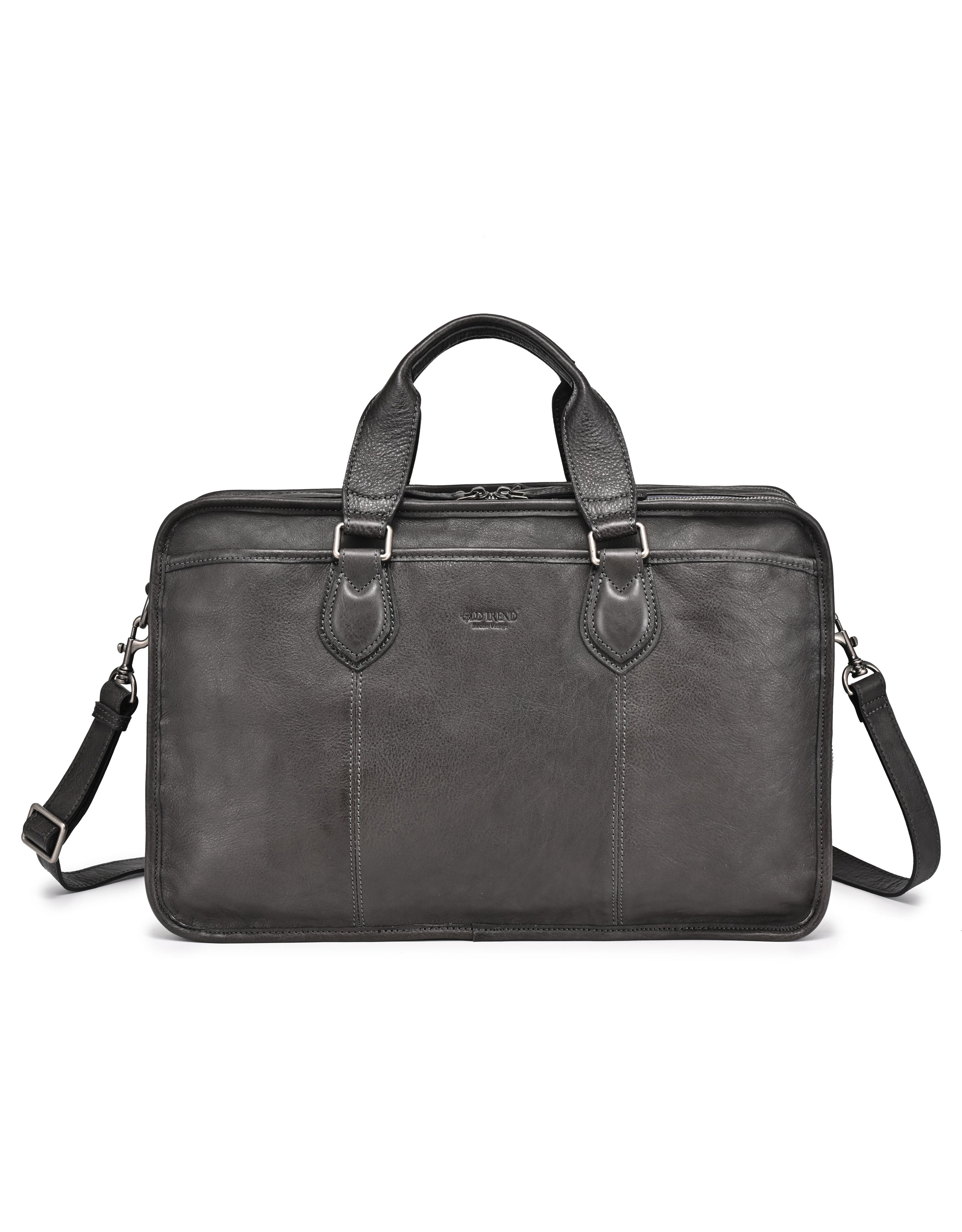 Speedwell Genuine Leather Structured Heritage Briefcase, Main, color, Slate
