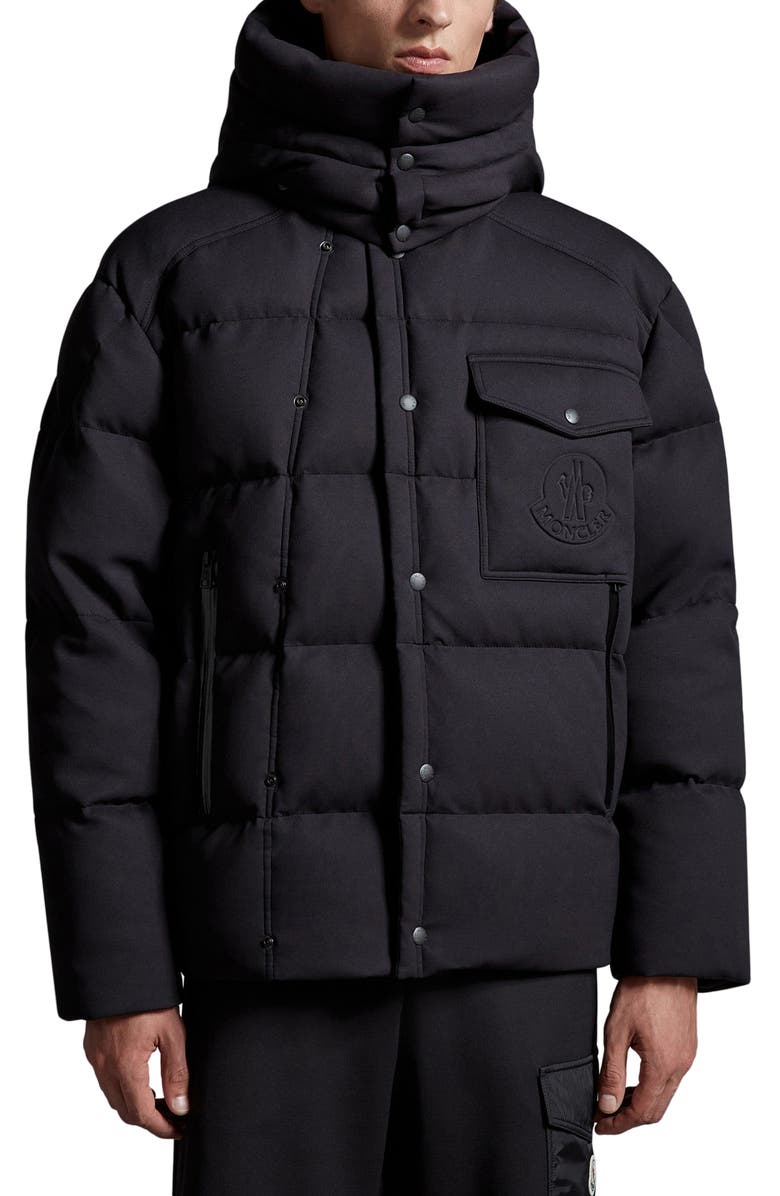 Moncler Karakorum Tech Jersey Down Jacket, Main, color, 