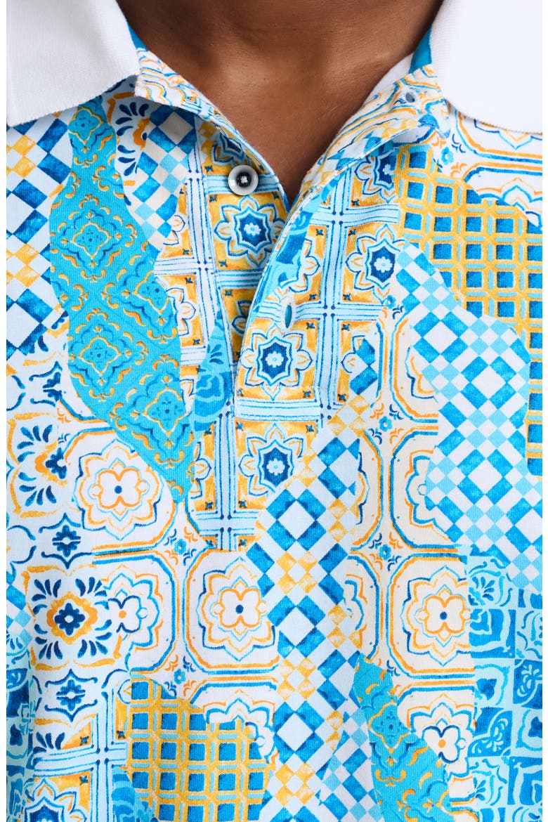 Ward Cotton Polo, Alternate, color, BLUE