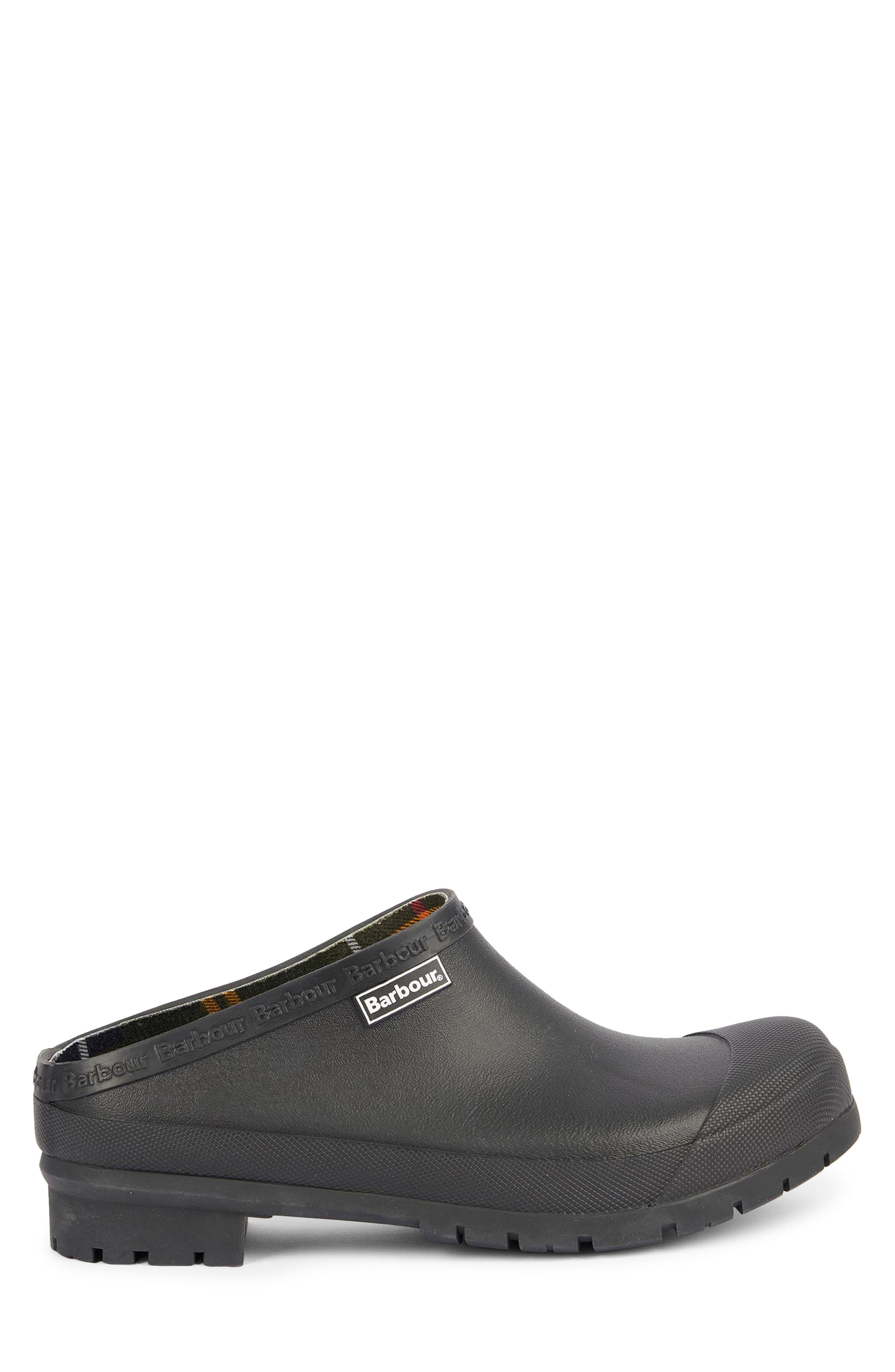 Barbour Quinn Rubber Clog, Alternate, color, Black