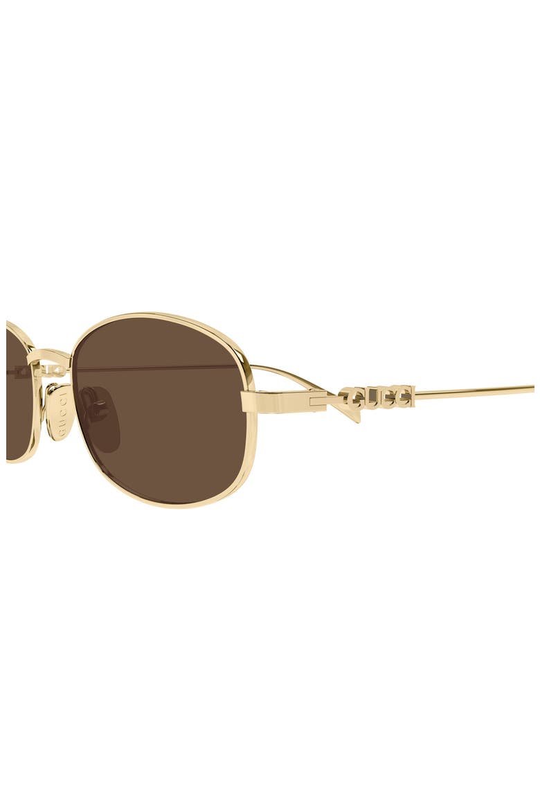 54mm Oval Sunglasses, Alternate, color, GOLD