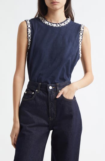 Blaine Opaque Stone Sleeveless Top