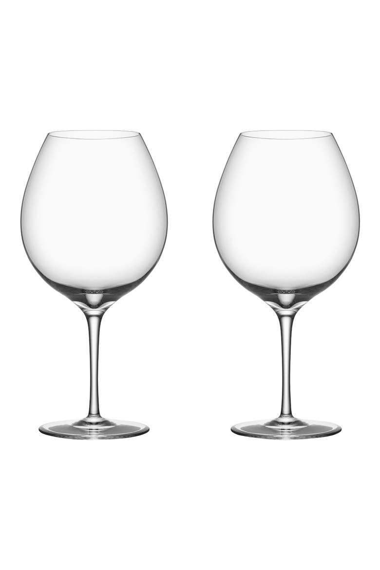 Premier Set of 2 Pinot Noir Glasses, Main, color, CLEAR