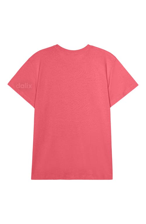 Dalix Womens Bow Lightweight Everyday Tee In Pink
