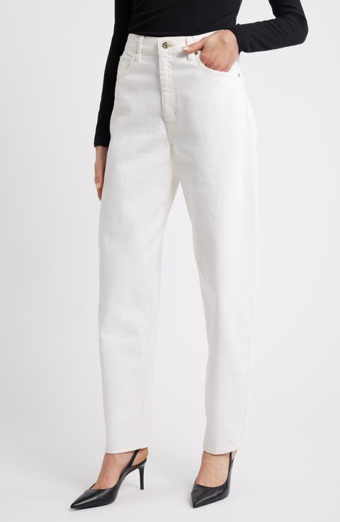 The Neat High Waist Barrel Jeans (Au Natural Clean)