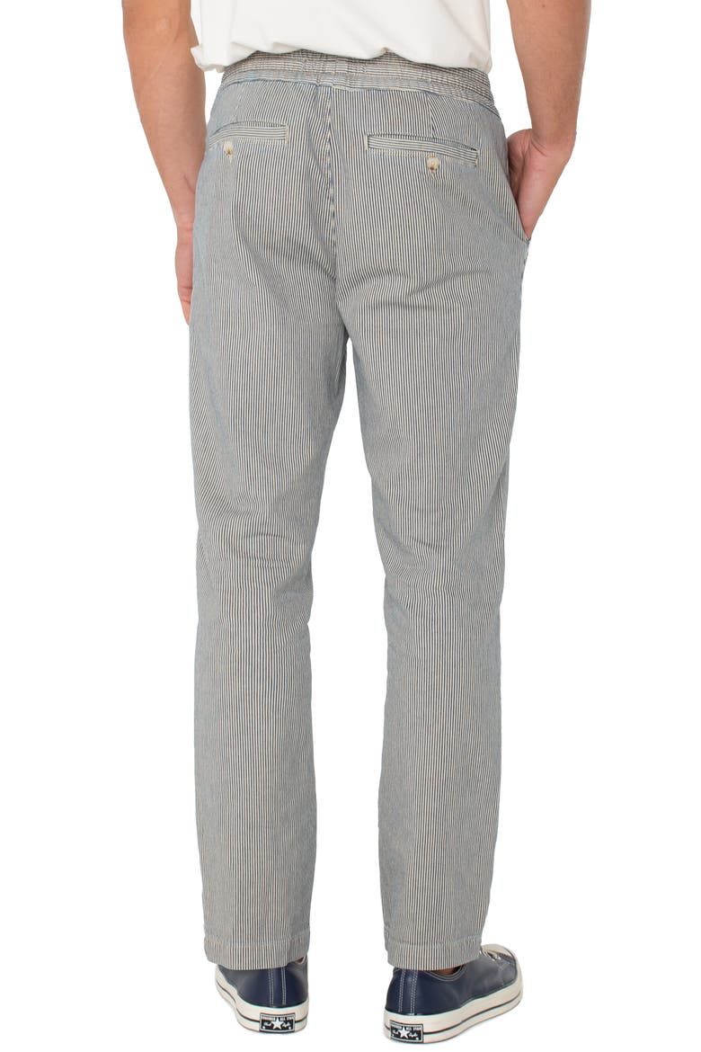 Stripe Stretch Cotton Joggers, Alternate, color, ECRU/ NAVY