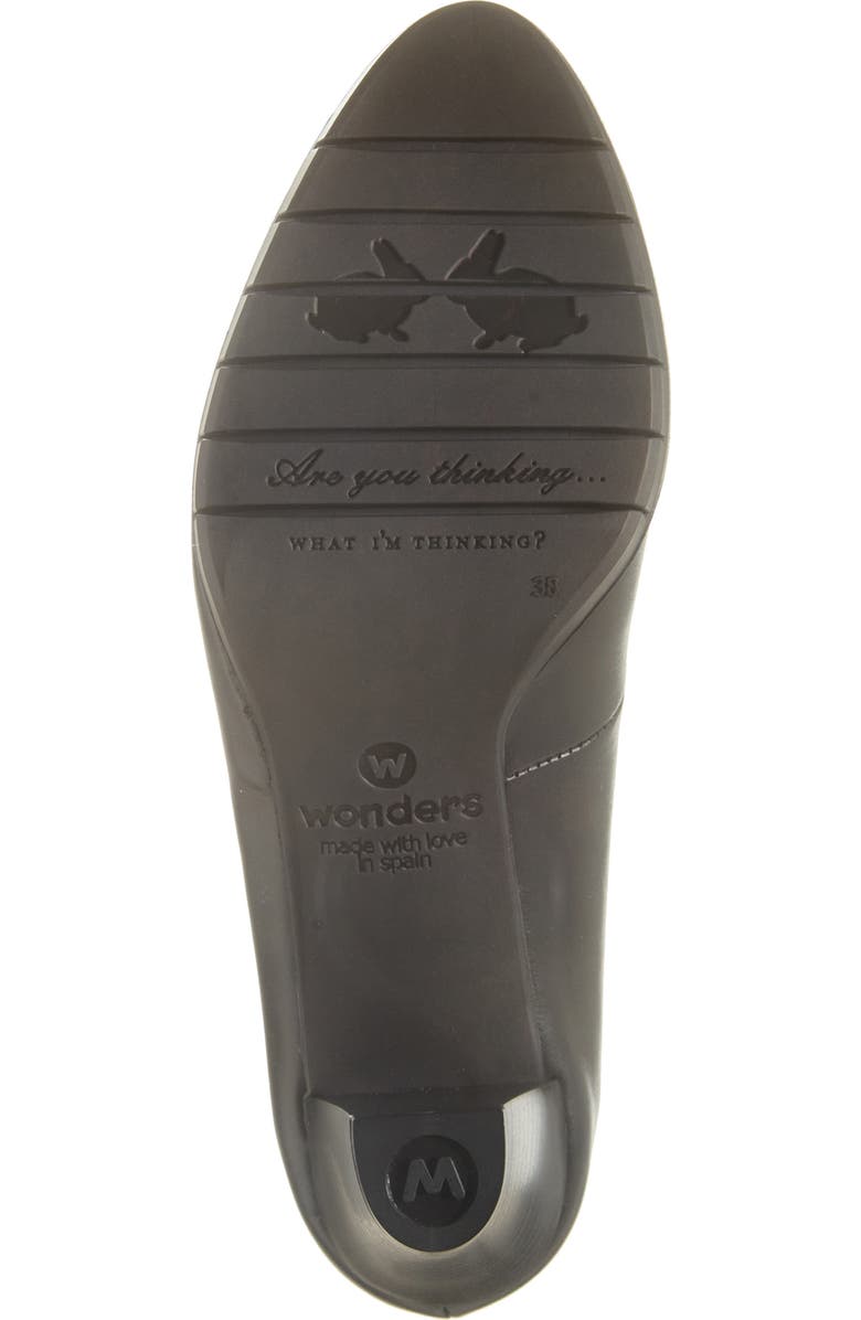 Wonders Classic Pump, Alternate, color, Black Leather