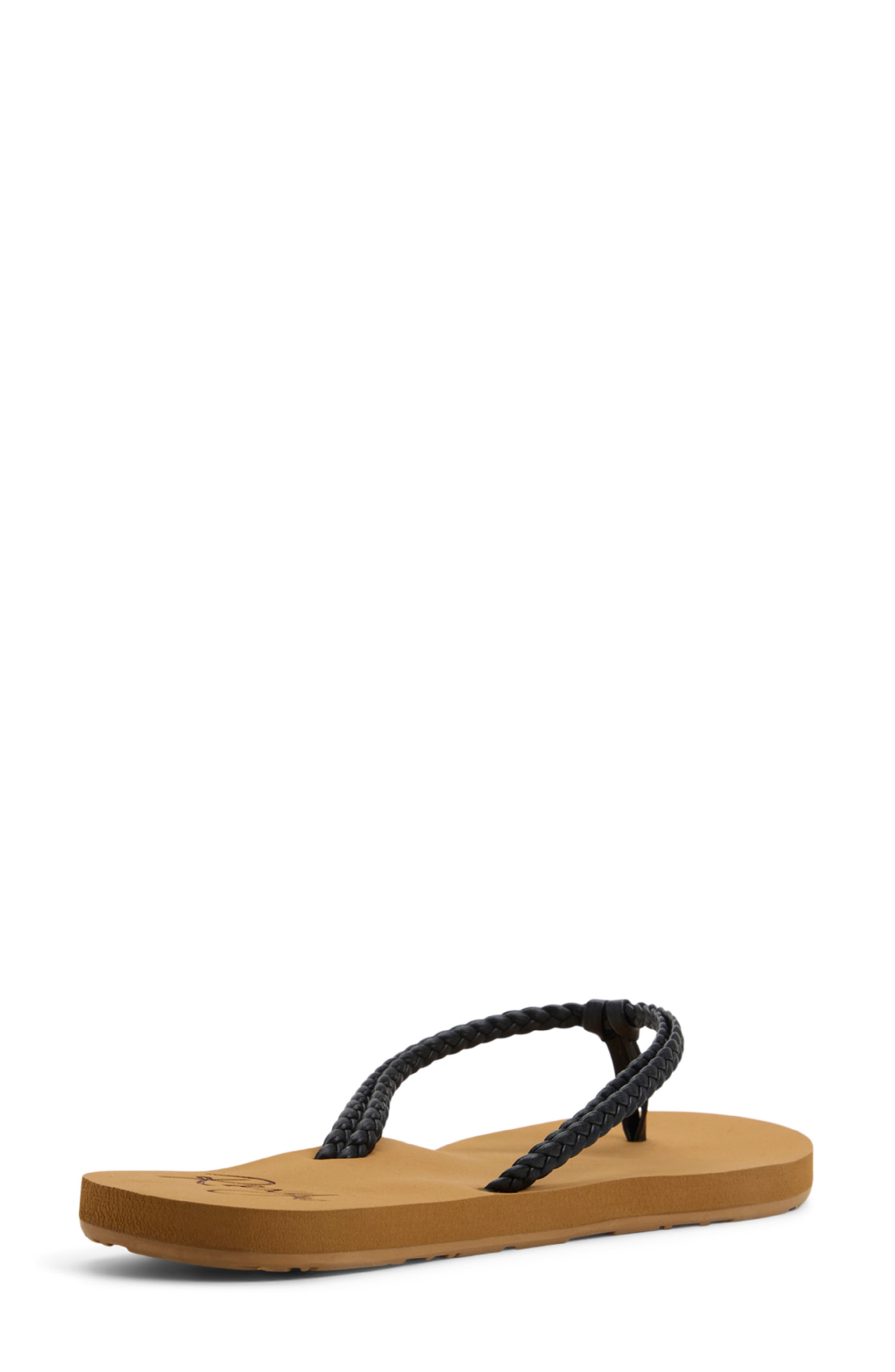 Roxy Costas Flip Flop, Alternate, color, Black